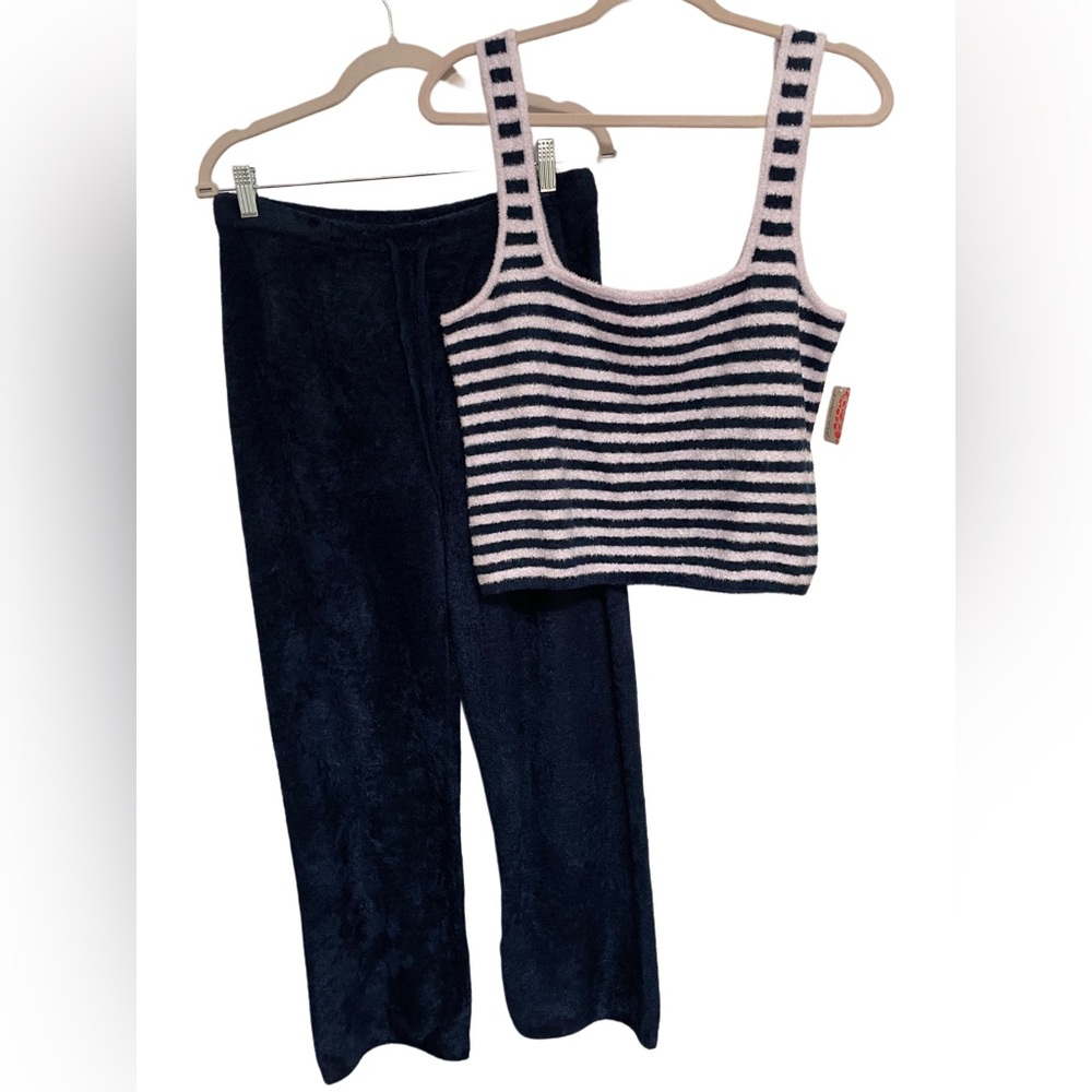 New! FP Movement by Free People Lounge Set M/L Blue Lilac